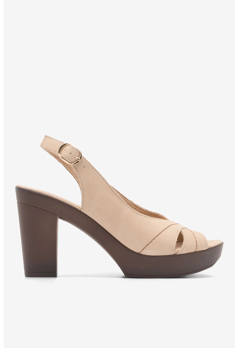 Sandale dama 5904862799308 - Piele naturala - Bej - Bej