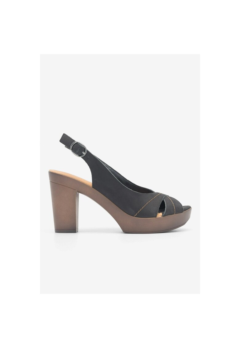 Sandale dama 5905588484790 - Piele naturala - Negru - Negru