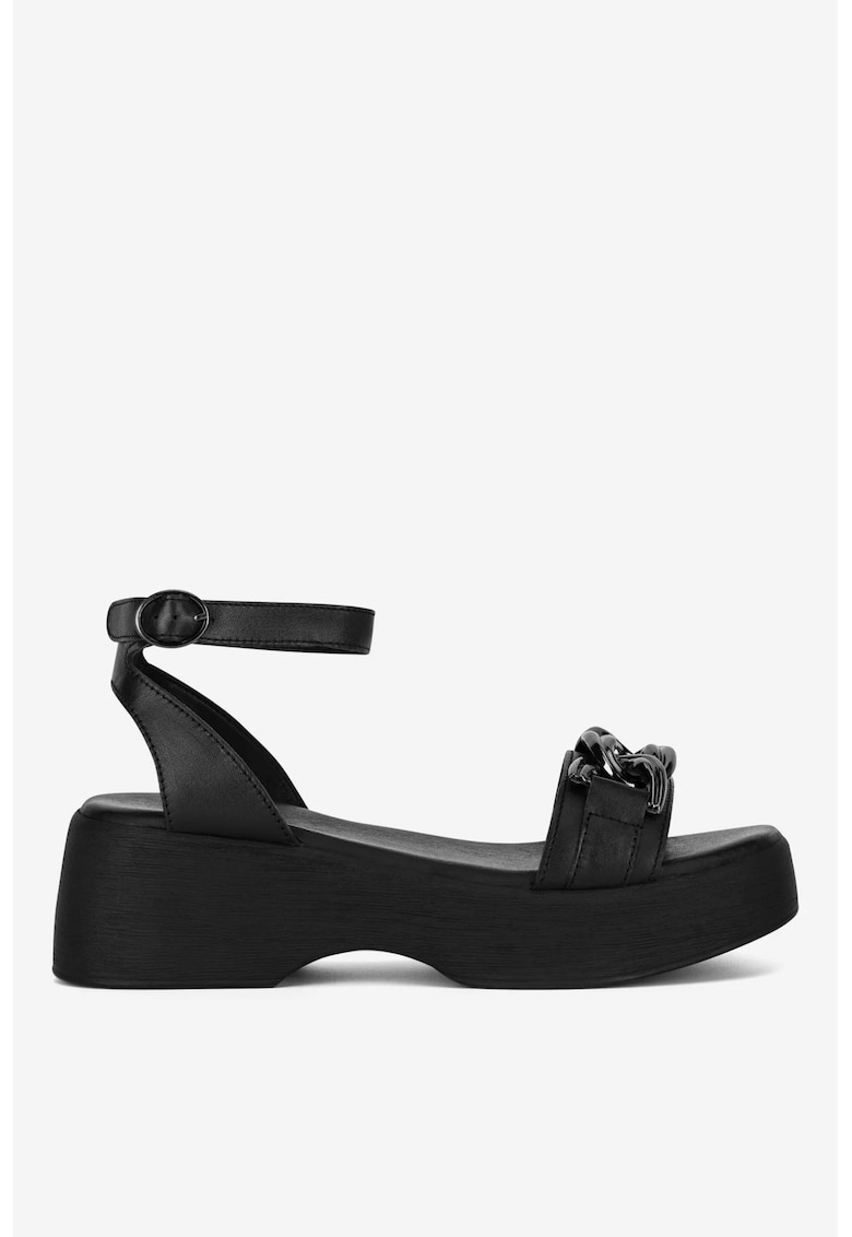 Sandale dama 5905588574750 - Piele naturala - Negru - Negru