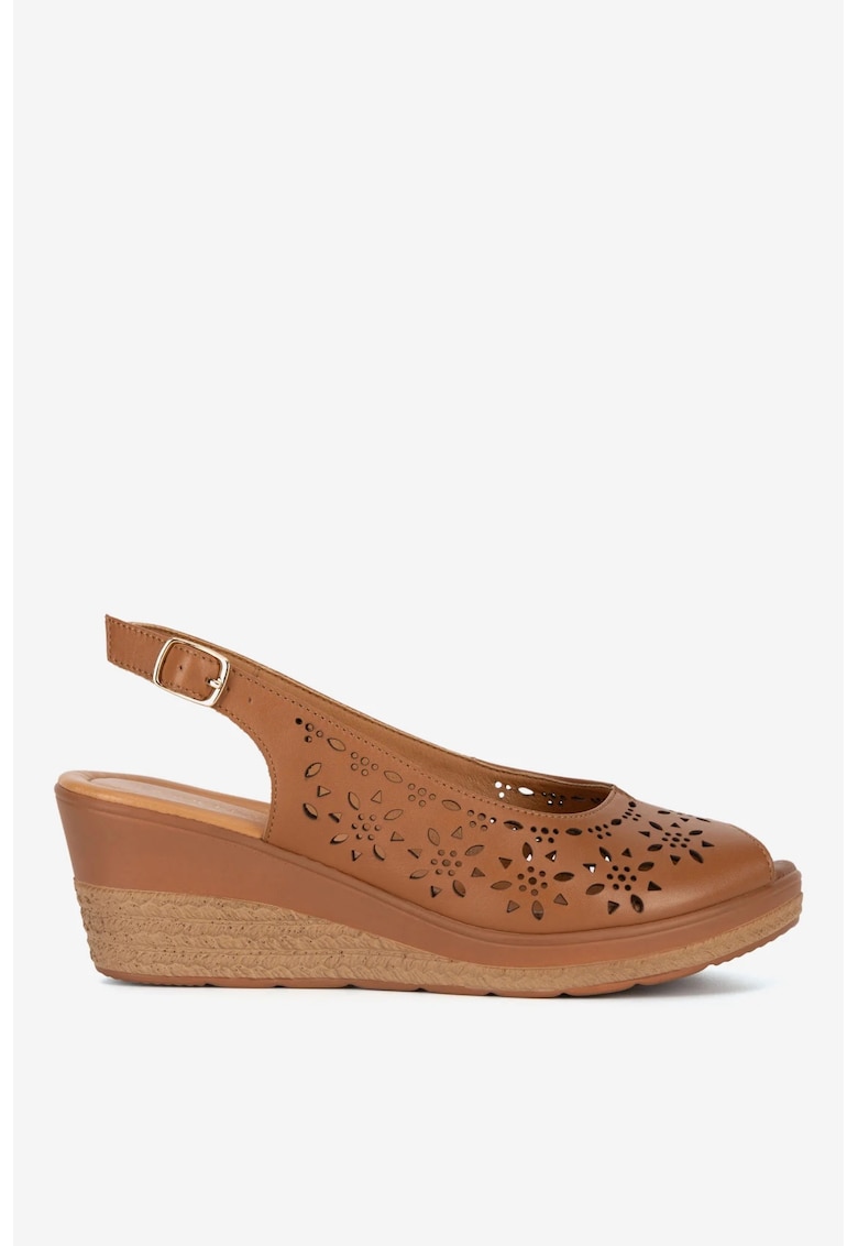 Sandale dama 5905588639671 - Piele naturala - Maro - Maro