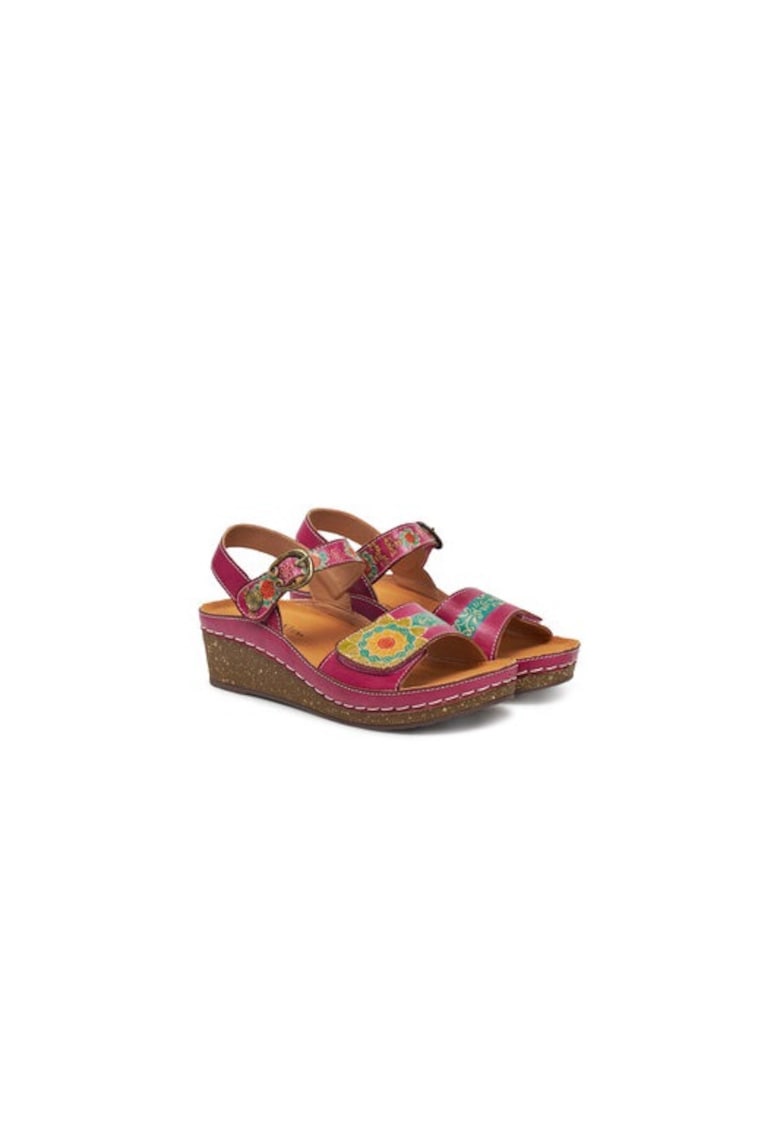 Sandale dama 305012821 - Piele naturala - Multicolor - Multicolor