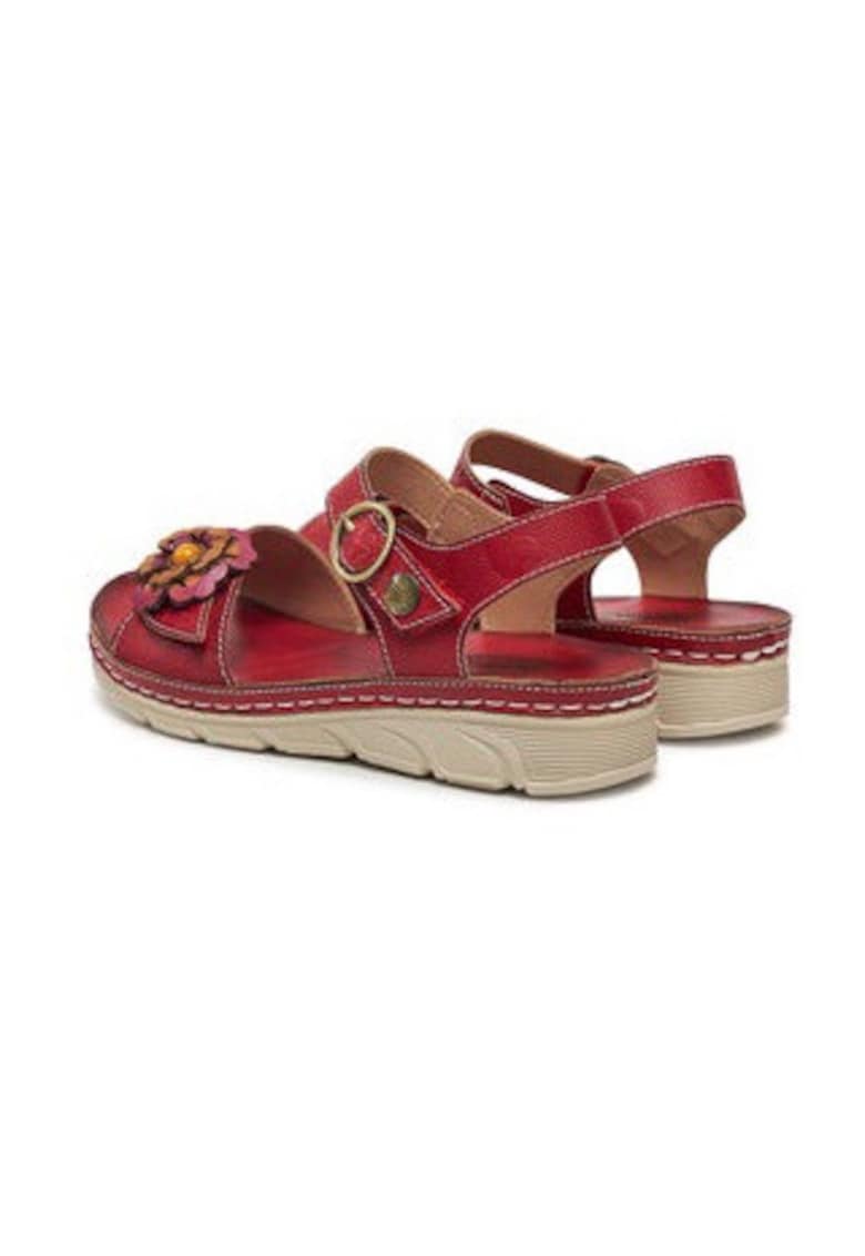 Sandale dama 305012753 - Piele naturala - Rosu - Rosu