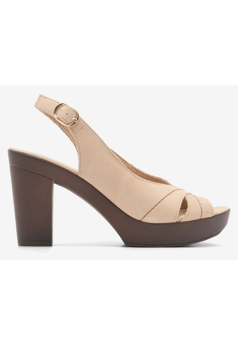 Sandale dama - 590558848480637 - Piele naturala/Piele nabuc - Bej
