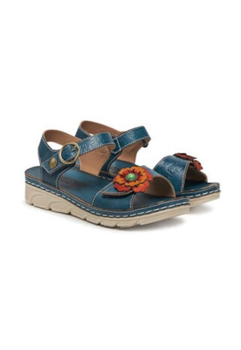 Sandale dama 305012746 - Piele naturala - Albastru - Albastru