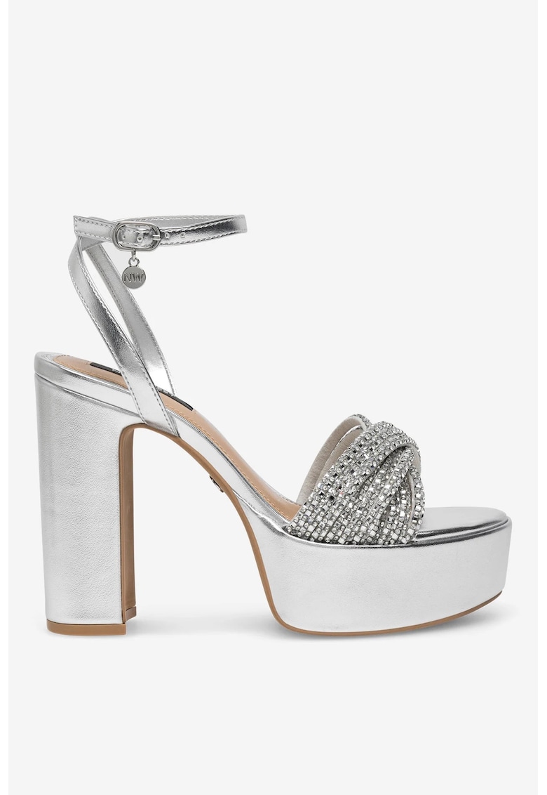 Nine West Sandale dama 5905588592563 - Sintetic - Argintiu - Argintiu