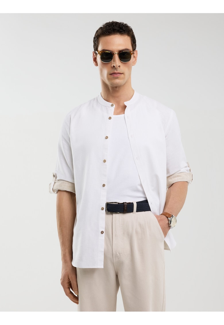 Camasa din amestec de in si bumbac