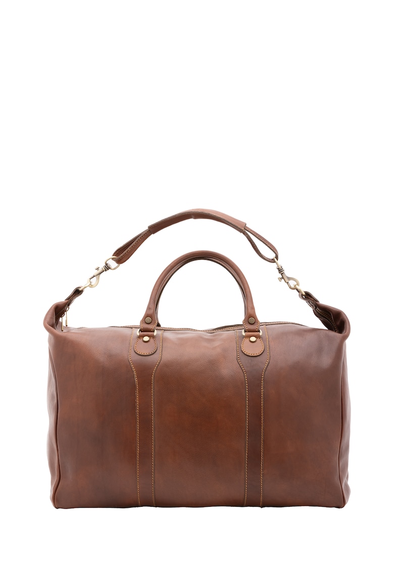 Geanta de voiaj unisex de piele - cu bareta detasabila