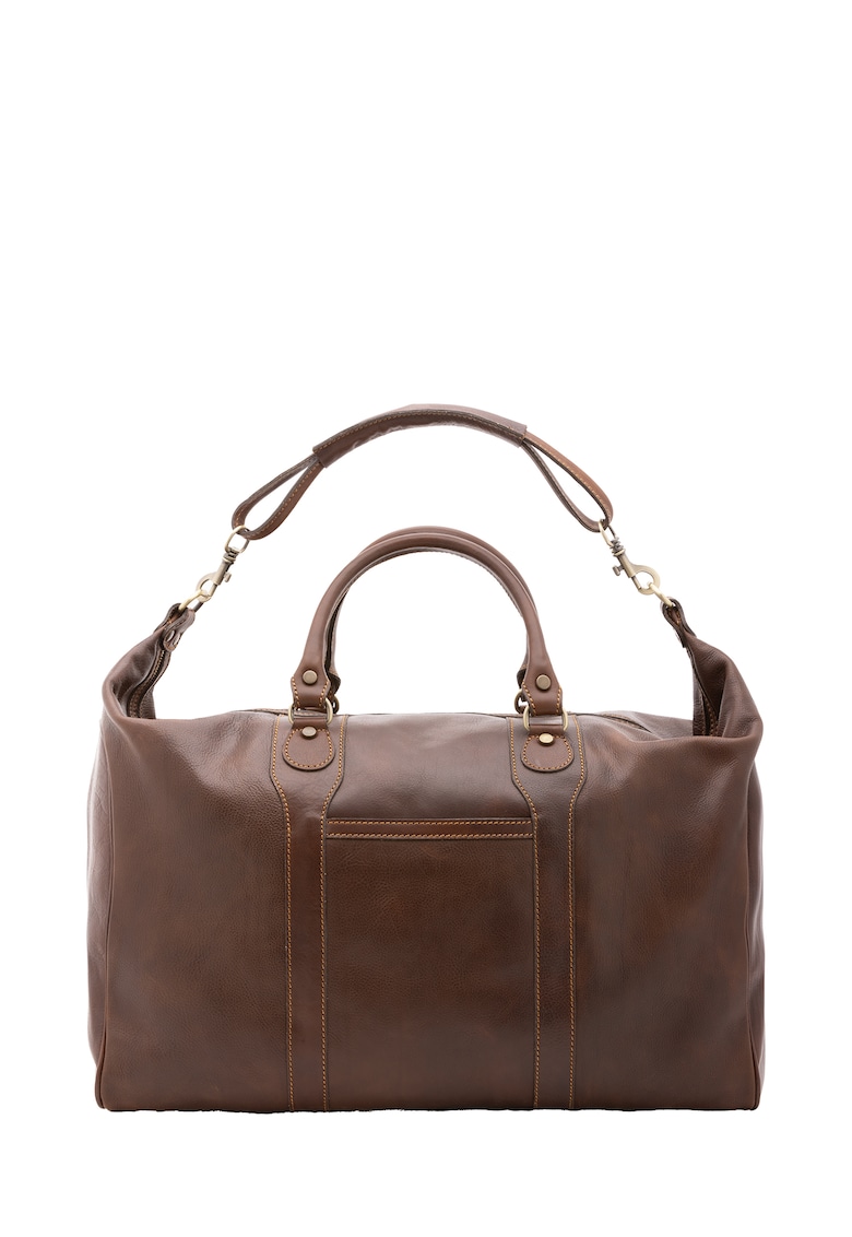 Geanta de voiaj unisex de piele - cu bareta detasabila