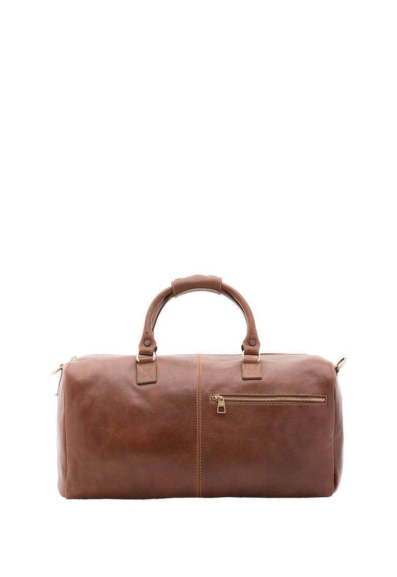 Geanta unisex de voiaj - din piele - cu bareta detasabila
