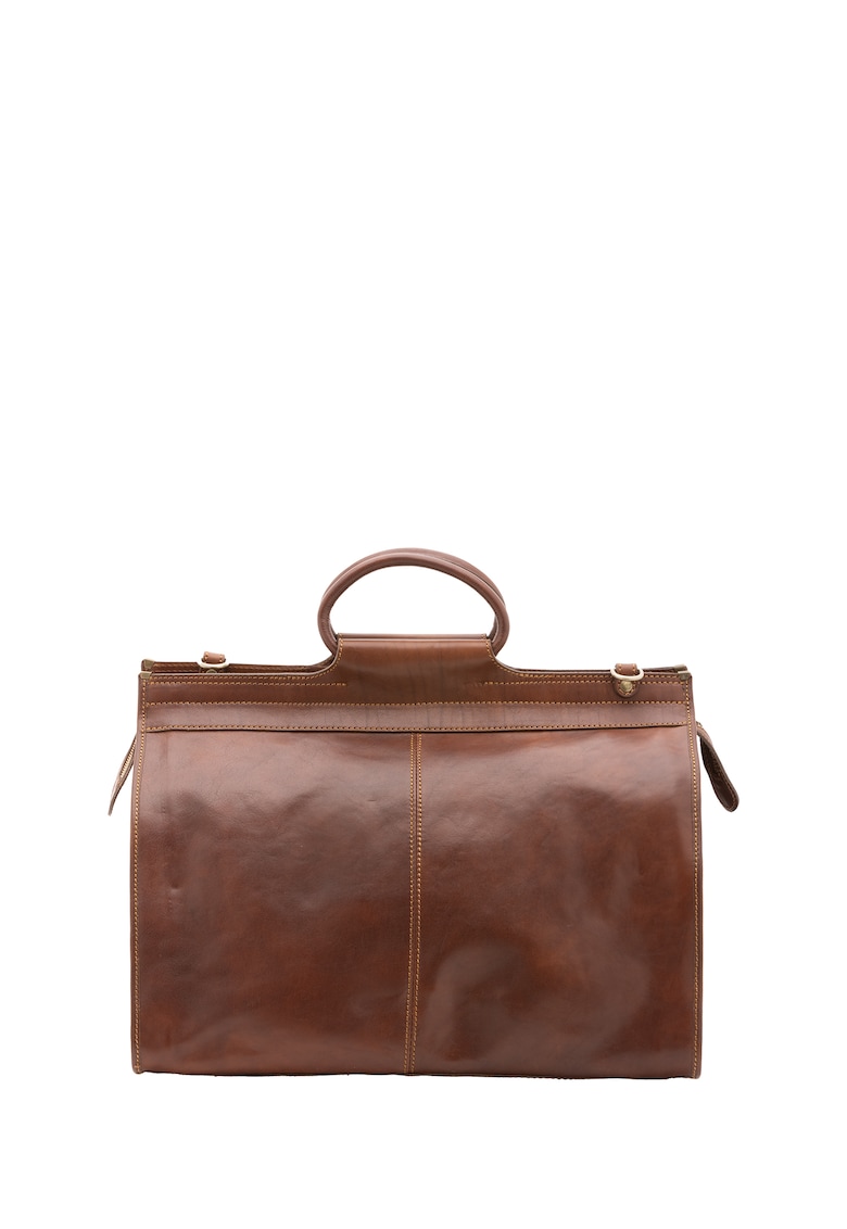 Geanta duffle unisex de piele - cu bareta detasabila - 45.8L