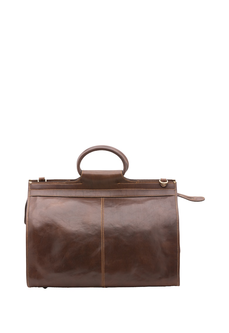 Geanta duffle unisex de piele - cu bareta detasabila - 45.8L