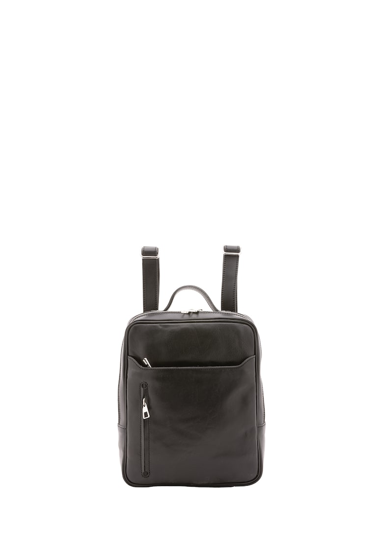 Rucsac de piele cu buzunare cu fermoar Rucsac de piele cu buzunare cu fermoar