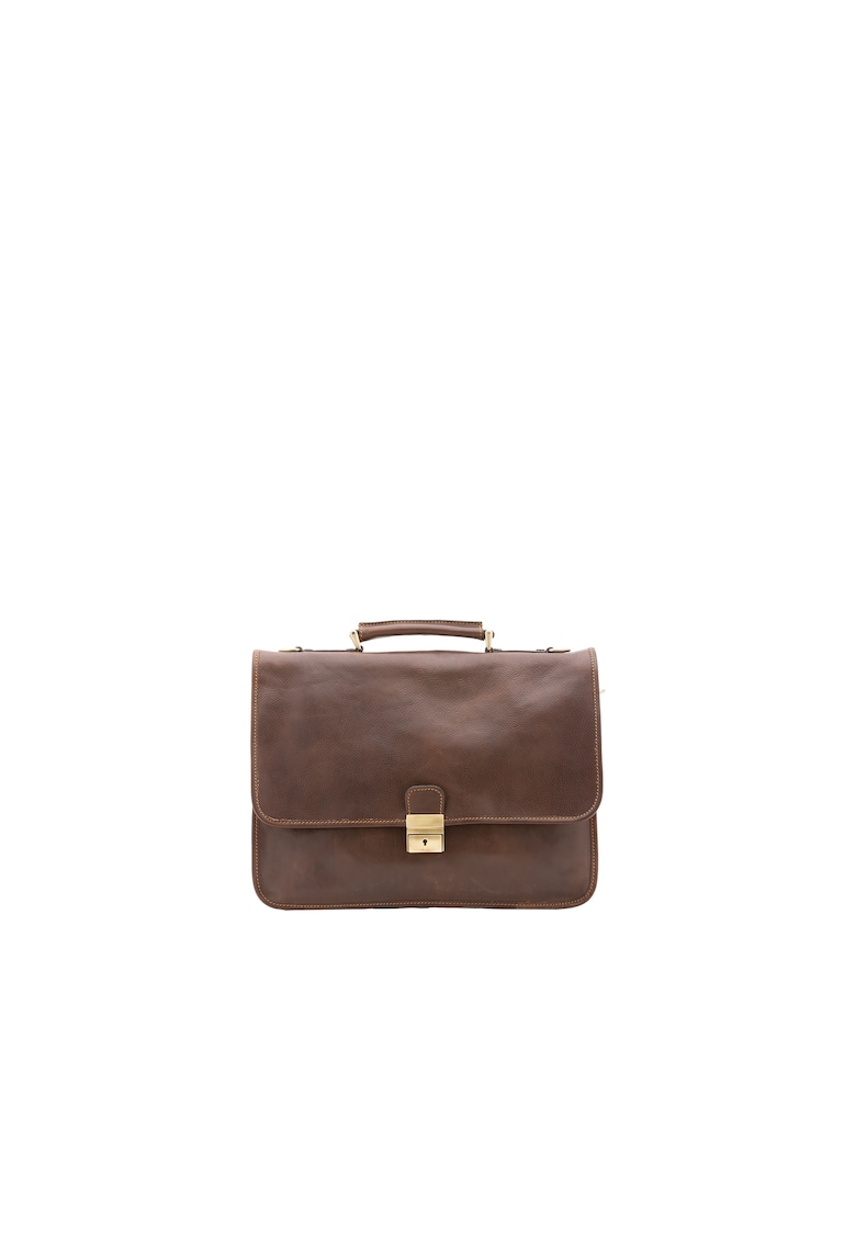 Geanta messenger unisex de piele