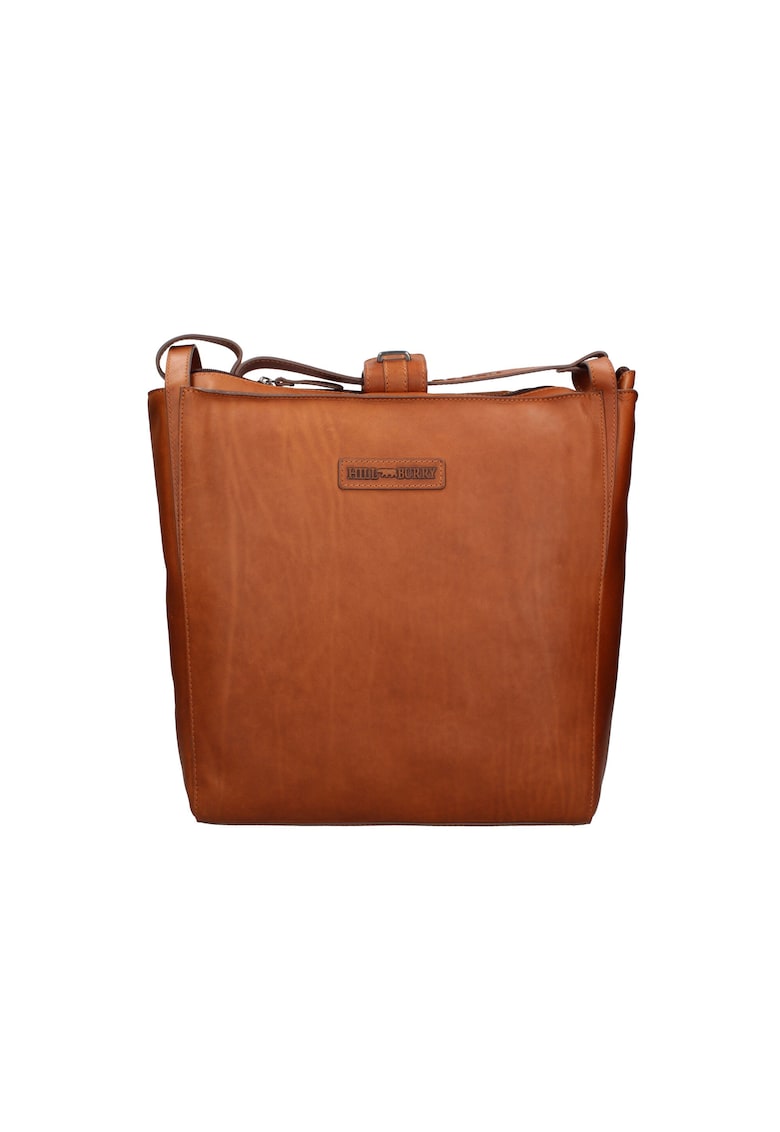 Geanta tote de piele cu bareta detasabila