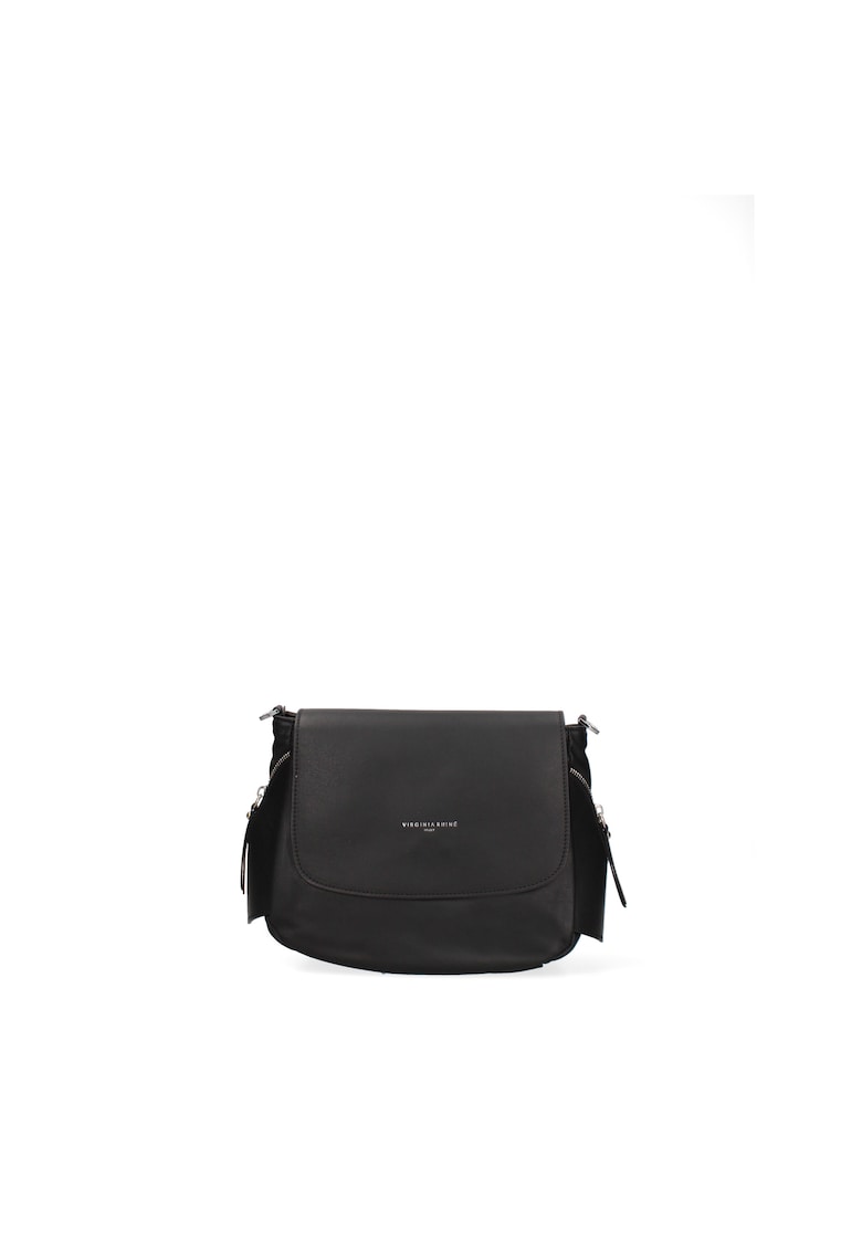 Virginia Rhine Geanta crossbody din piele cu model uni si clapa