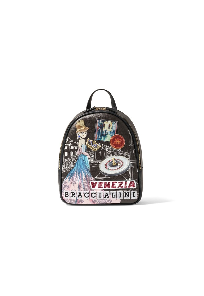 Rucsac cu imprimeu grafic - Multicolor