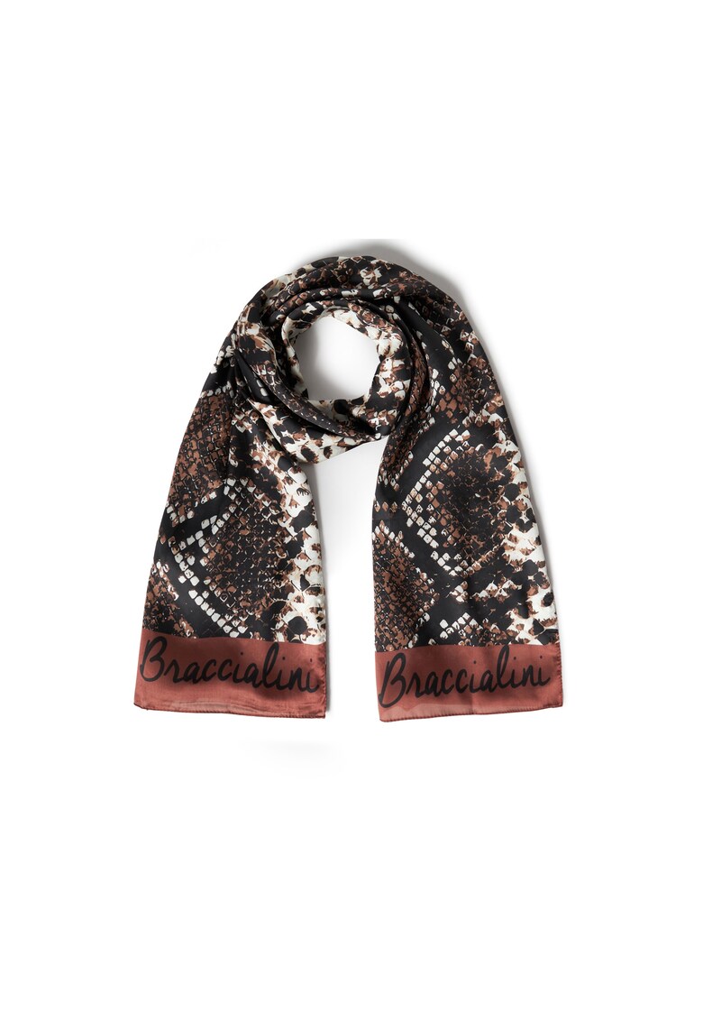 Esarfa cu model piele de sarpe - Multicolor
