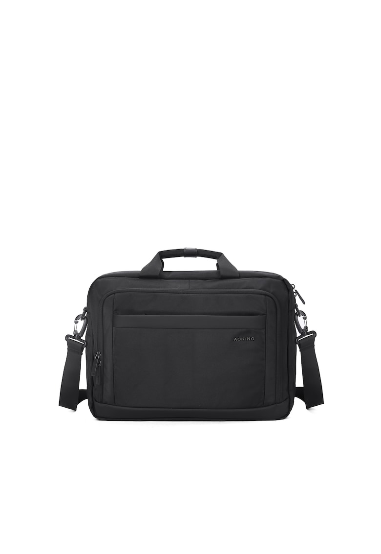 Geanta cu compartimente multiple - pentru laptop - Negru