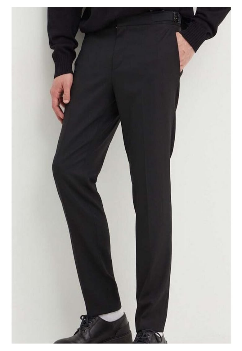 Hugo Pantaloni din amestec de lana Getlin -