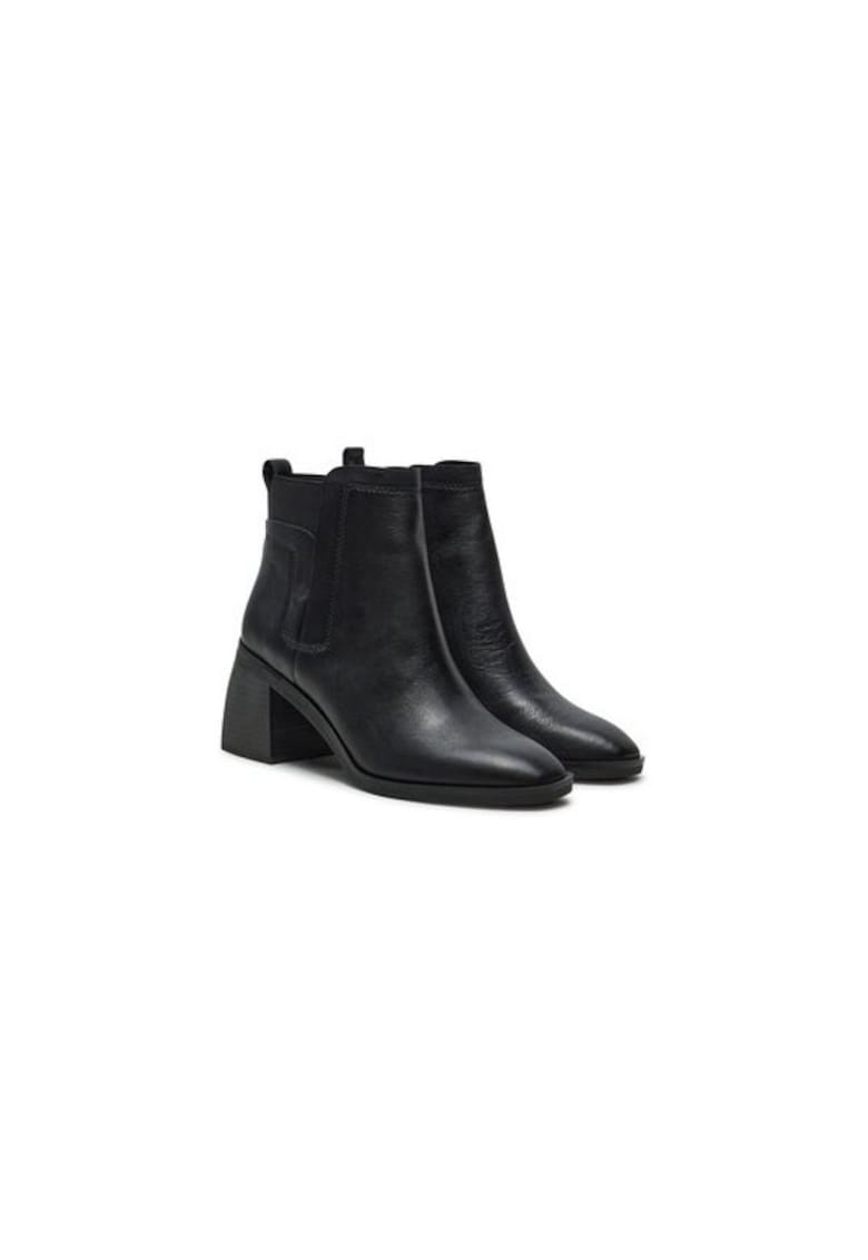 Ghete dama  304205392 - Piele naturala - Negru