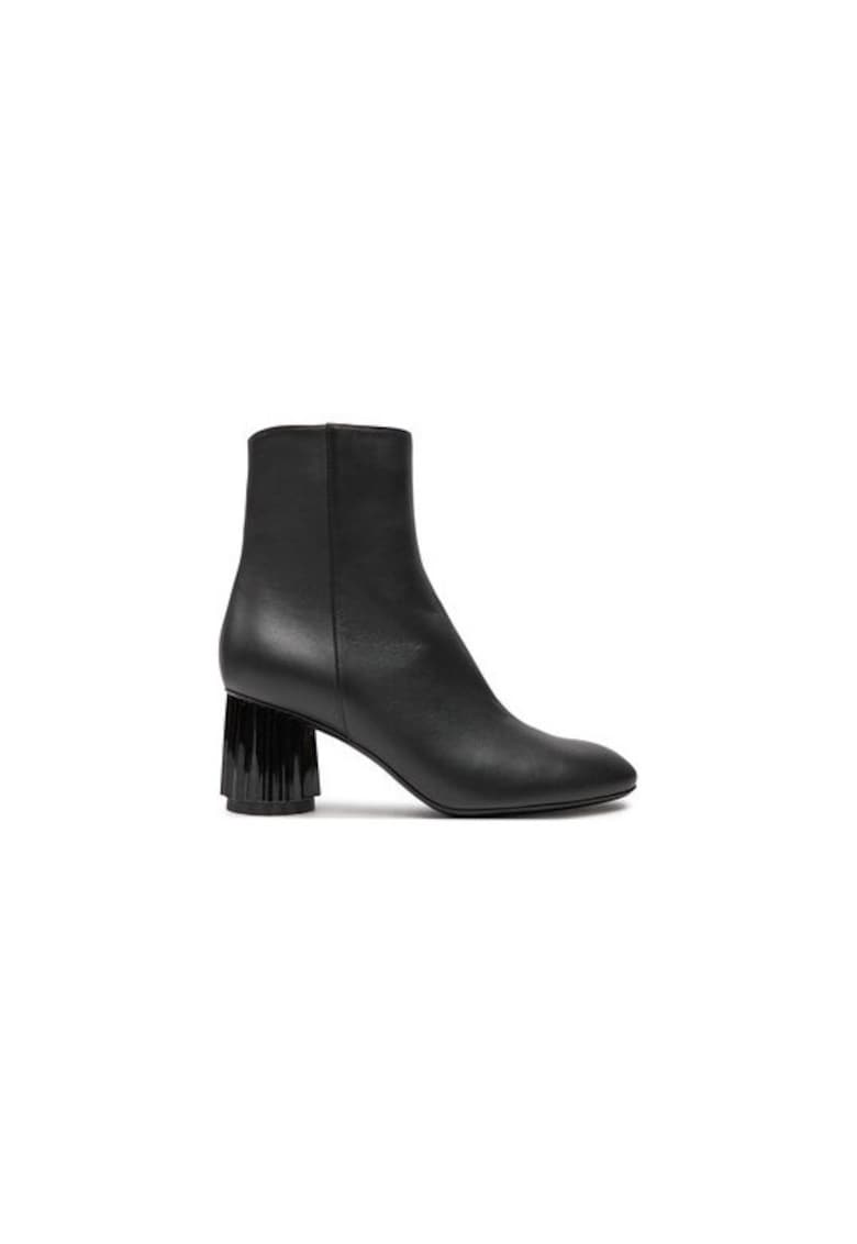 Ghete dama  Piele naturala - Negru