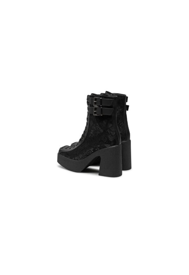 Ghete dama 304437359 - Piele ecologica - 41 EU - Negru