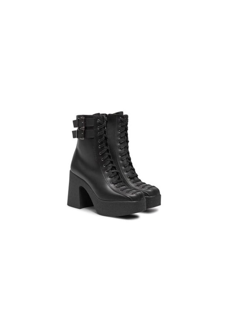 Ghete dama  304437465 - Piele ecologica - Negru