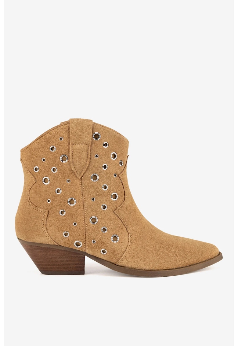 Ghete dama 5903419788239 - Piele intoarsa - Bej Ghete dama 5903419788239 - Piele intoarsa - Bej