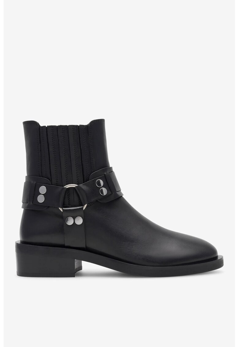 Ghete dama 5905588101475 - Piele naturala - Negru - Negru