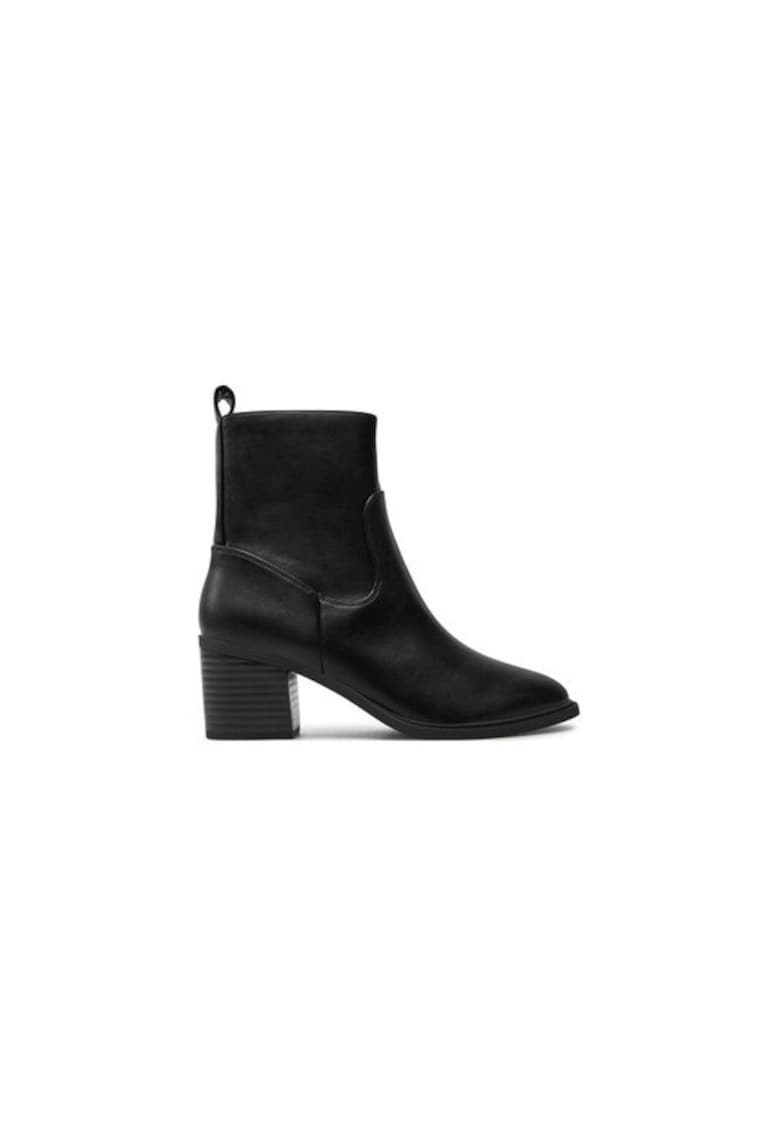 Ghete dama  304429033 - Piele ecologica - Negru