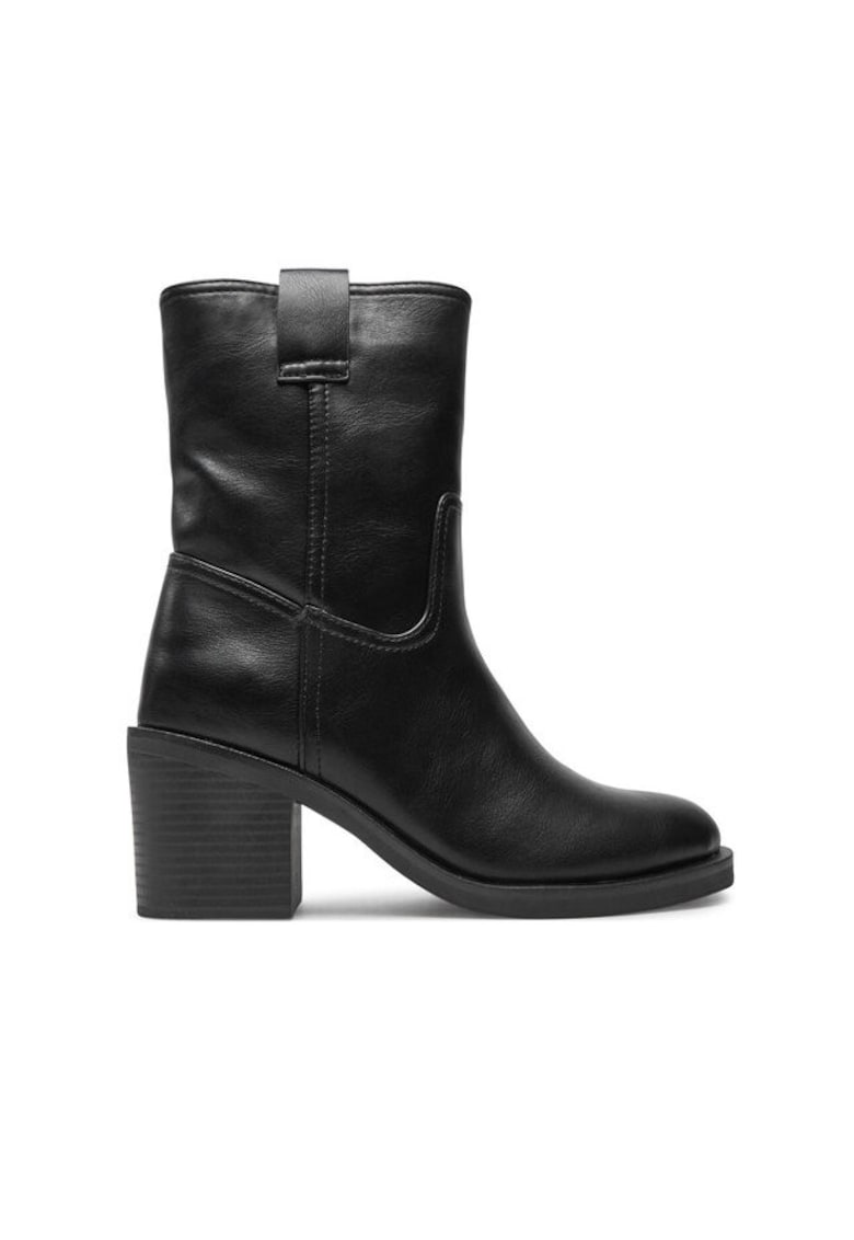 Ghete dama 304428944 - Piele ecologica - Negru - Negru