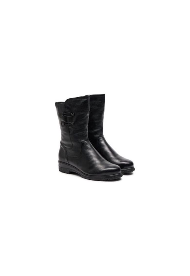 Ghete dama  304312120 - Piele naturala - Negru