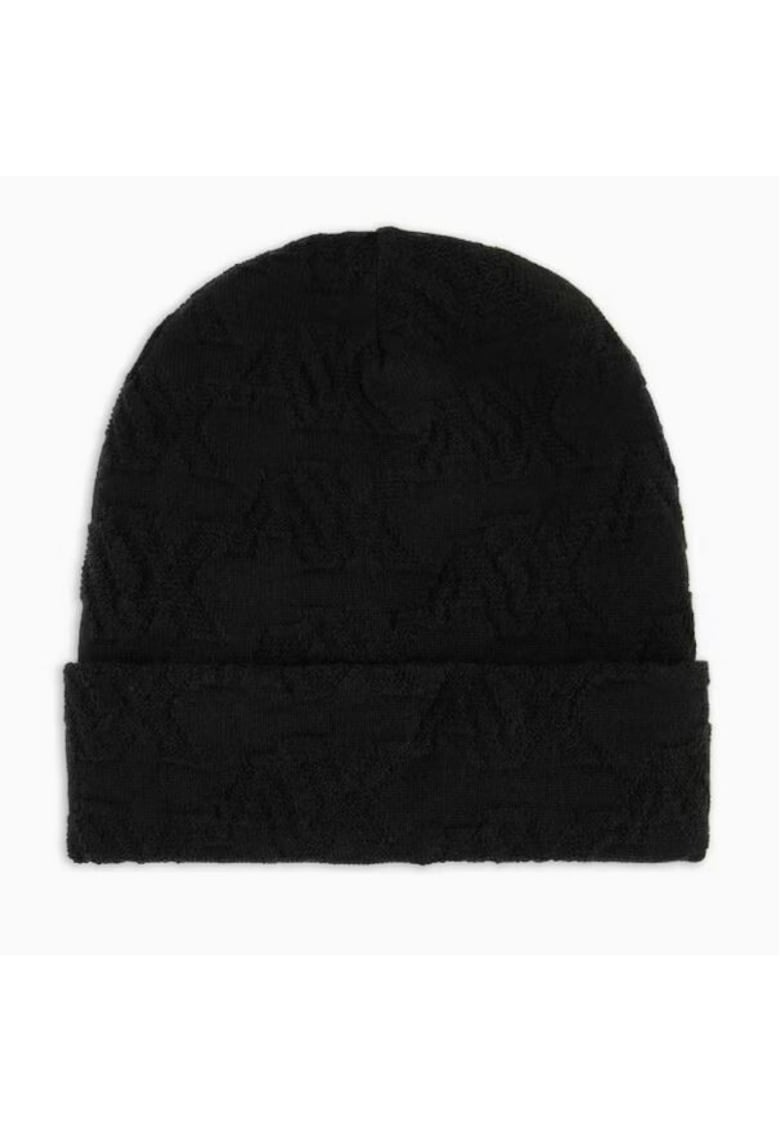 Armani Exchange Caciula din amestec de lana cu model logo