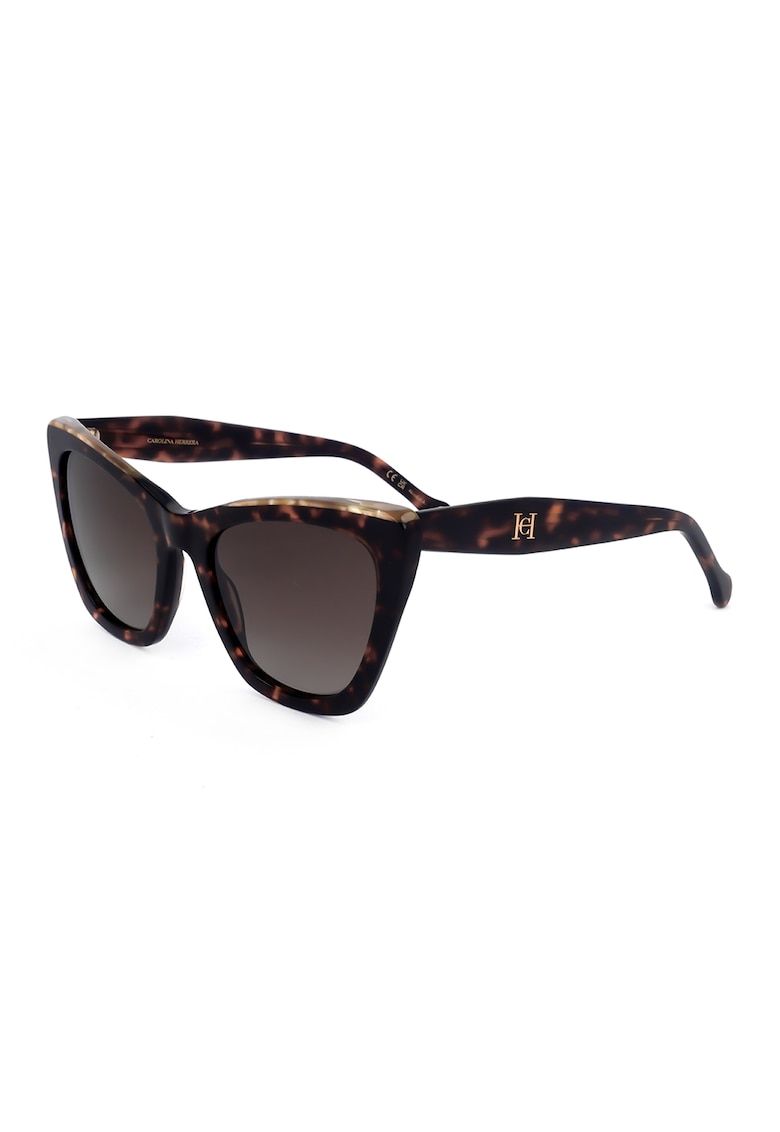 Ochelari de soare cat-eye cu lentile in degrade - Maro