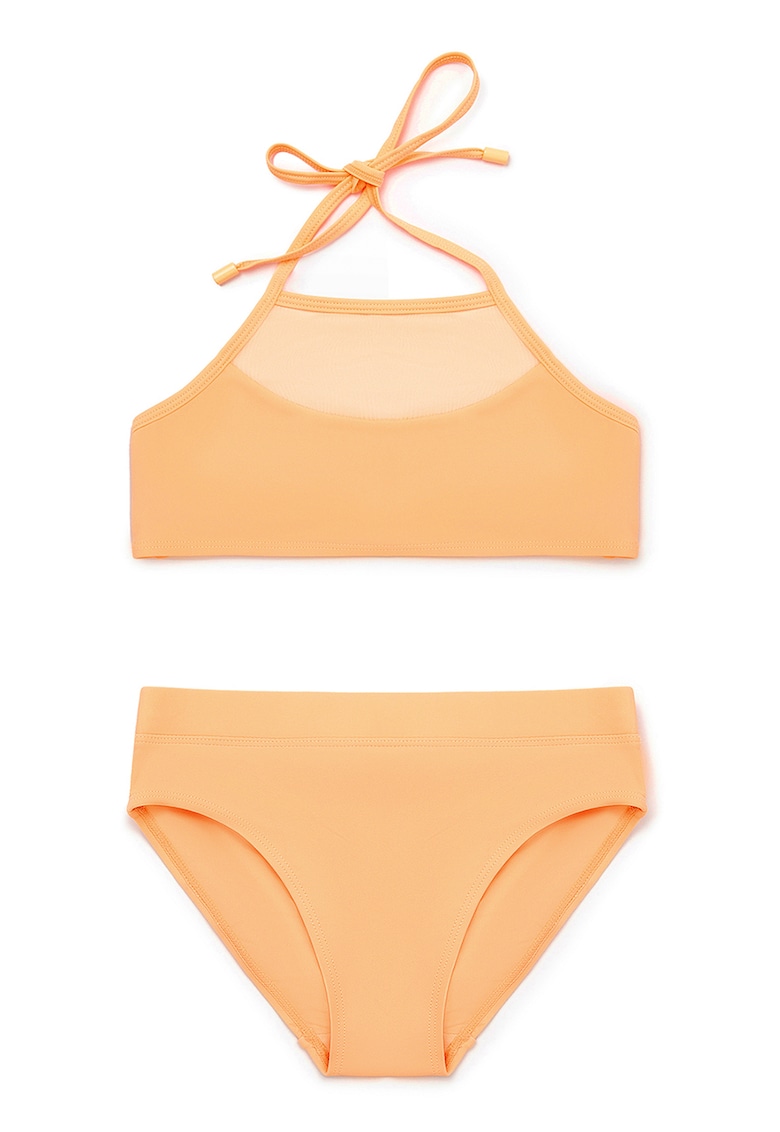 Costum de baie din doua piele cu decolteu halter