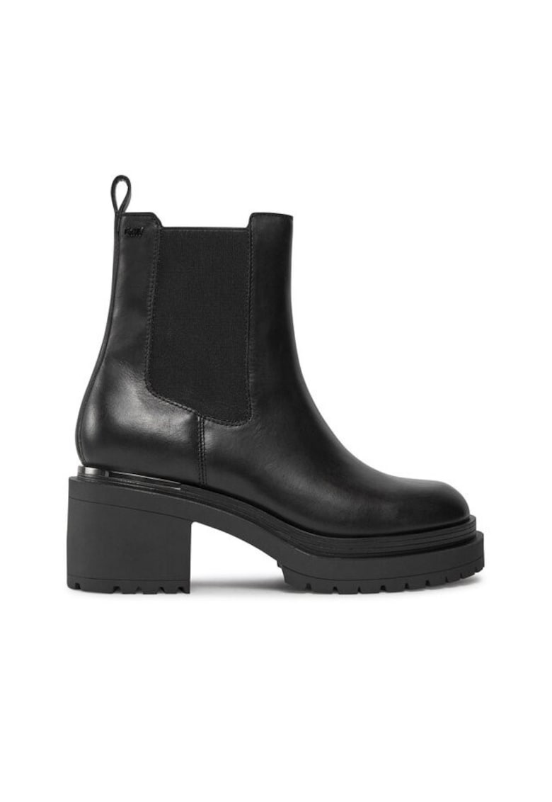 Ghete dama 303077549 - Piele naturala - Negru - Negru