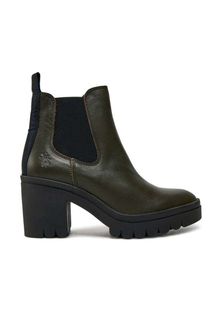 Botine de dama - piele naturala - verde -