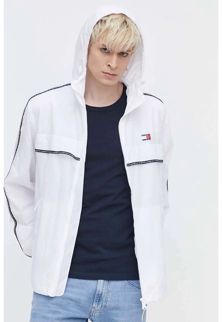 Geaca barbati culoarea alb - de tranzitie Geaca barbati culoarea alb - de tranzitie