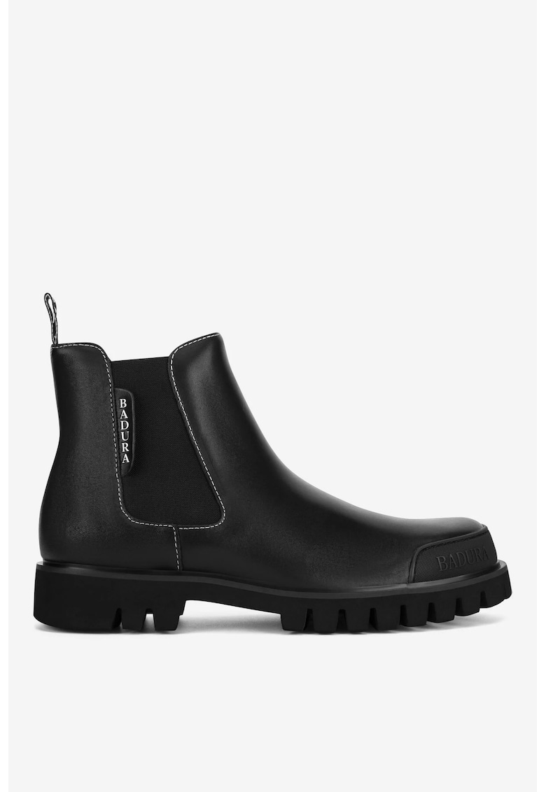 Ghete barbati 5905588909408 - Piele naturala - Negru - Negru