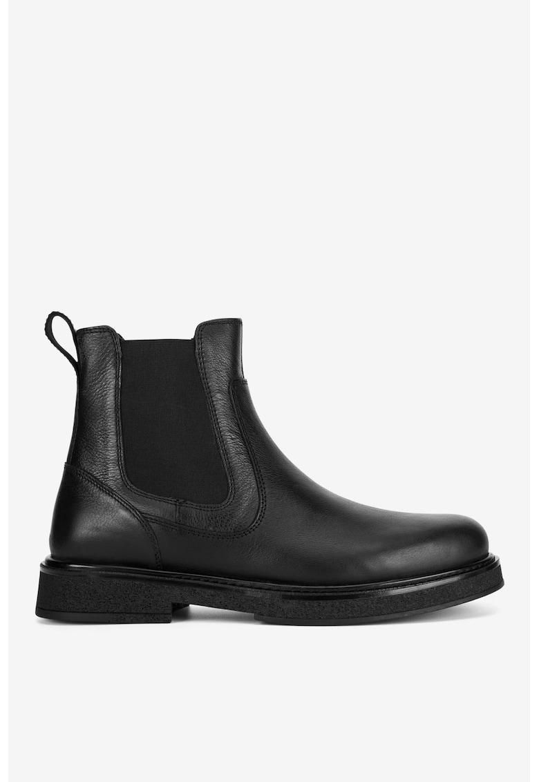 Ghete barbati 5903419547690 - Piele naturala - Negru - Negru