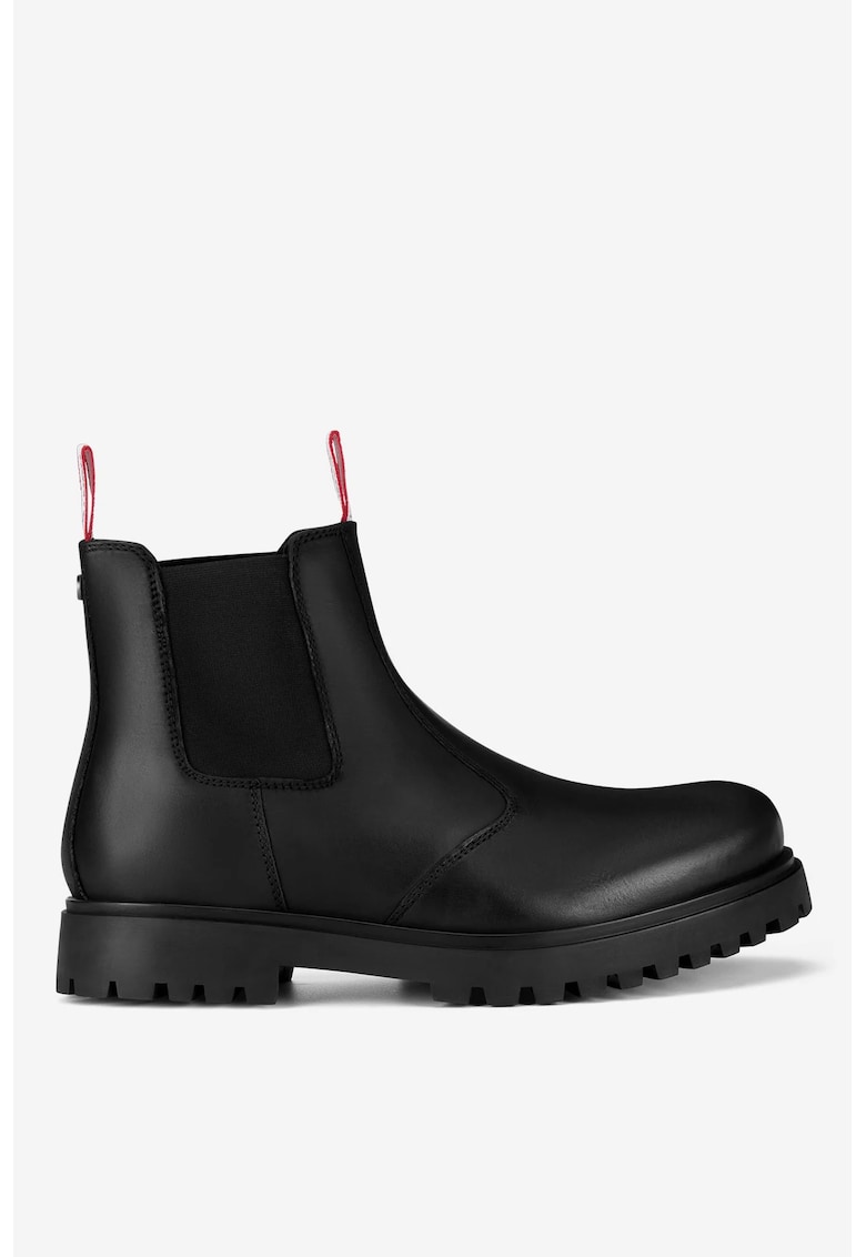 Ghete barbati 5903419561726 - Piele nabuc - Negru - Negru