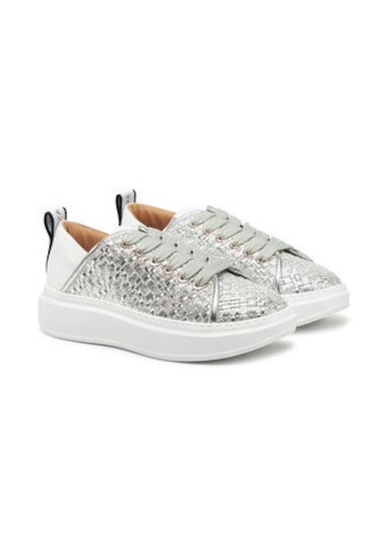 Pantofi sport dama 305200044 - Piele ecologica - Argintiu - Argintiu