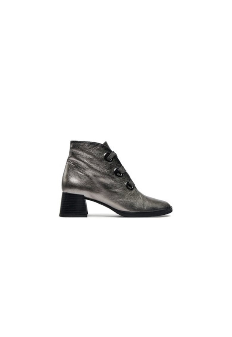 Ghete dama  Piele naturala - Argintiu Ghete dama  Piele naturala - Argintiu