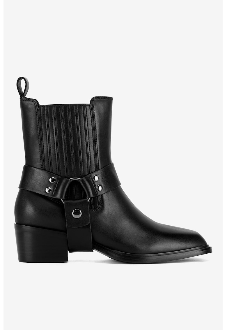 Ghete dama  5905588904717 - Piele naturala - Negru