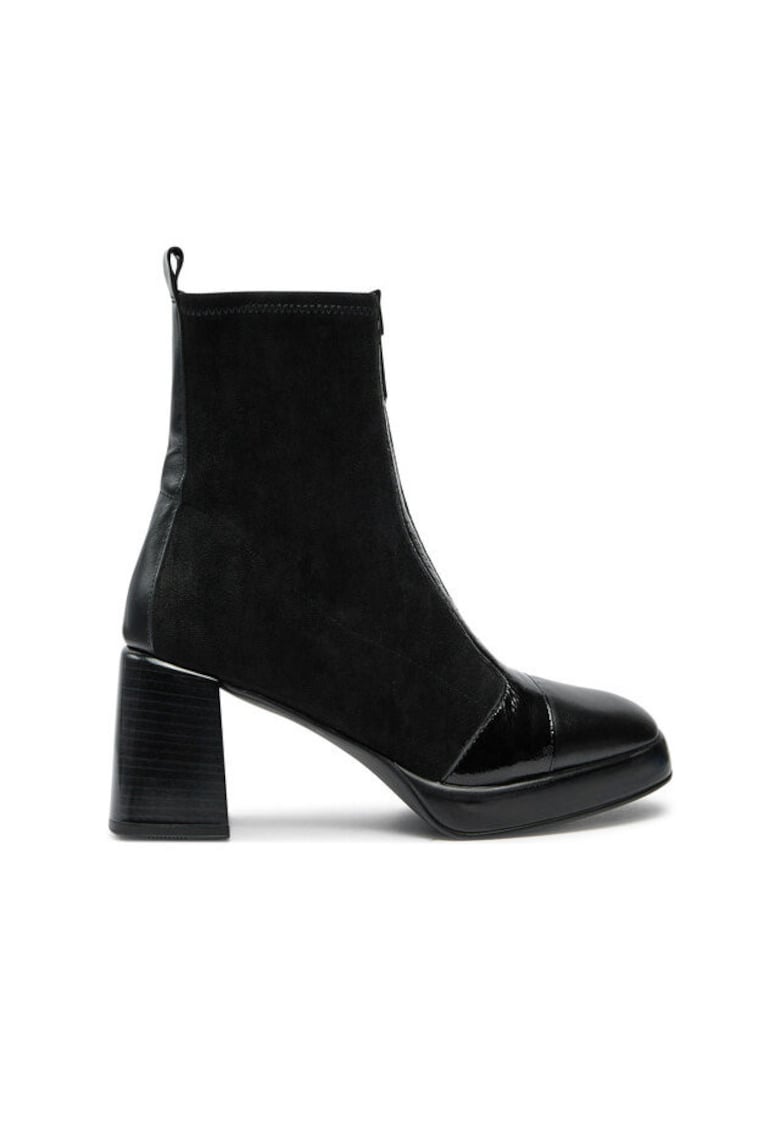 Ghete dama 304400650 - Piele naturala - Negru - Negru