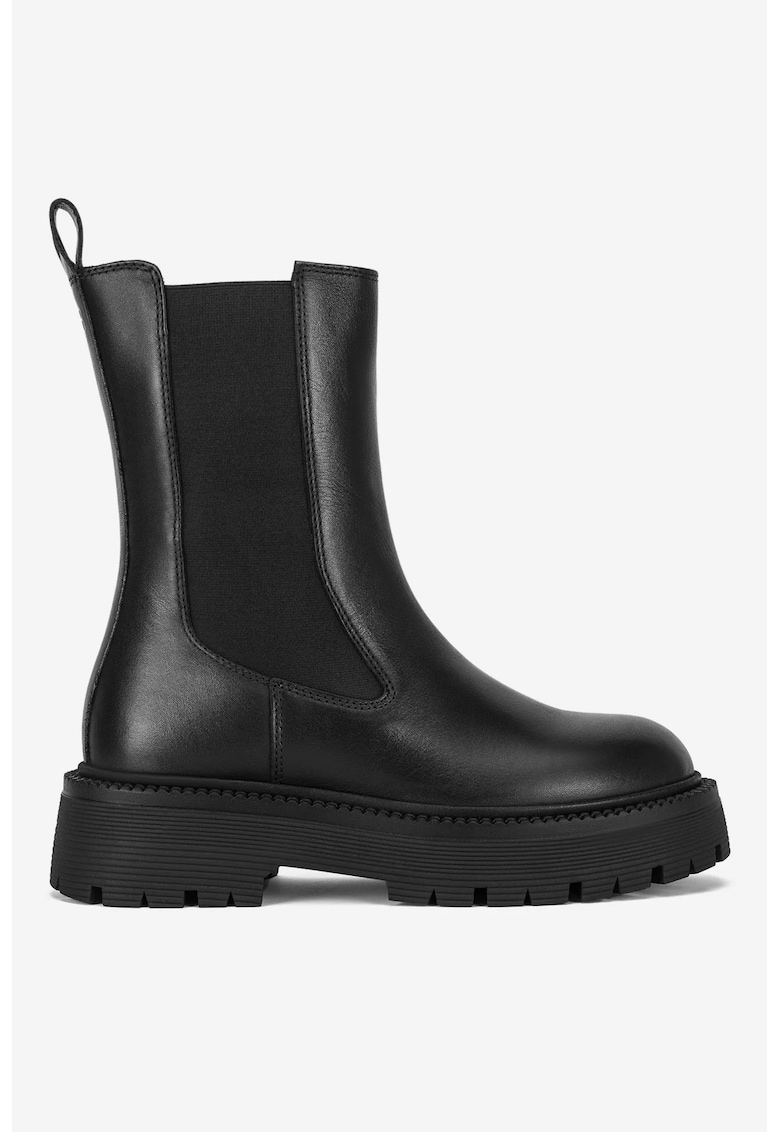 Ghete dama 5905588939573 - Piele naturala - Negru - Negru