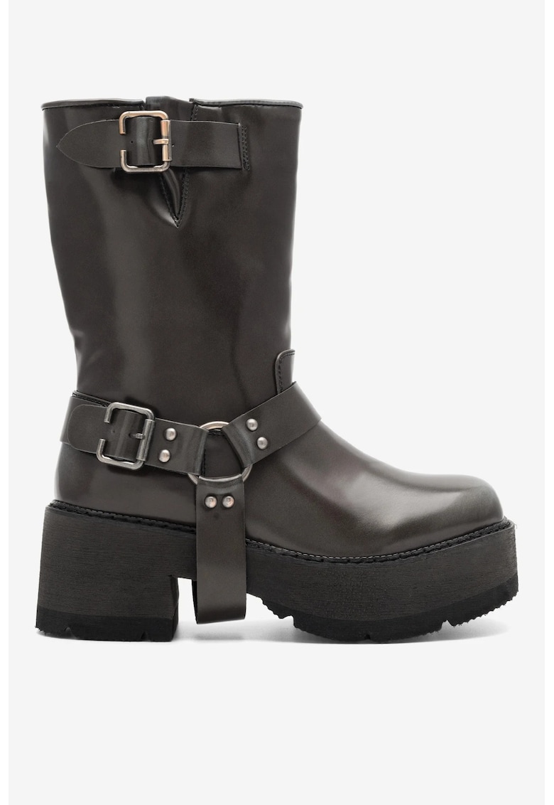 Ghete dama 5904862921648 - Sintetic - Negru - Negru