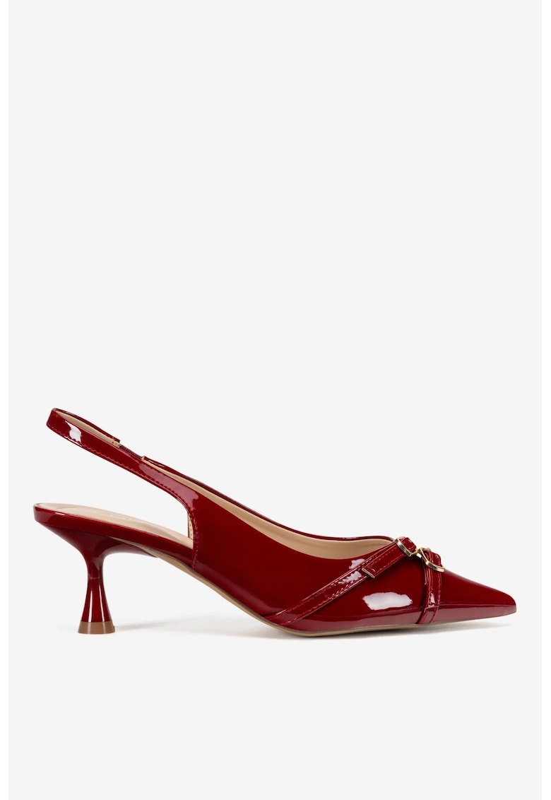 Pantofi dama 5903698117546 - Sintetic - Rosu - Rosu
