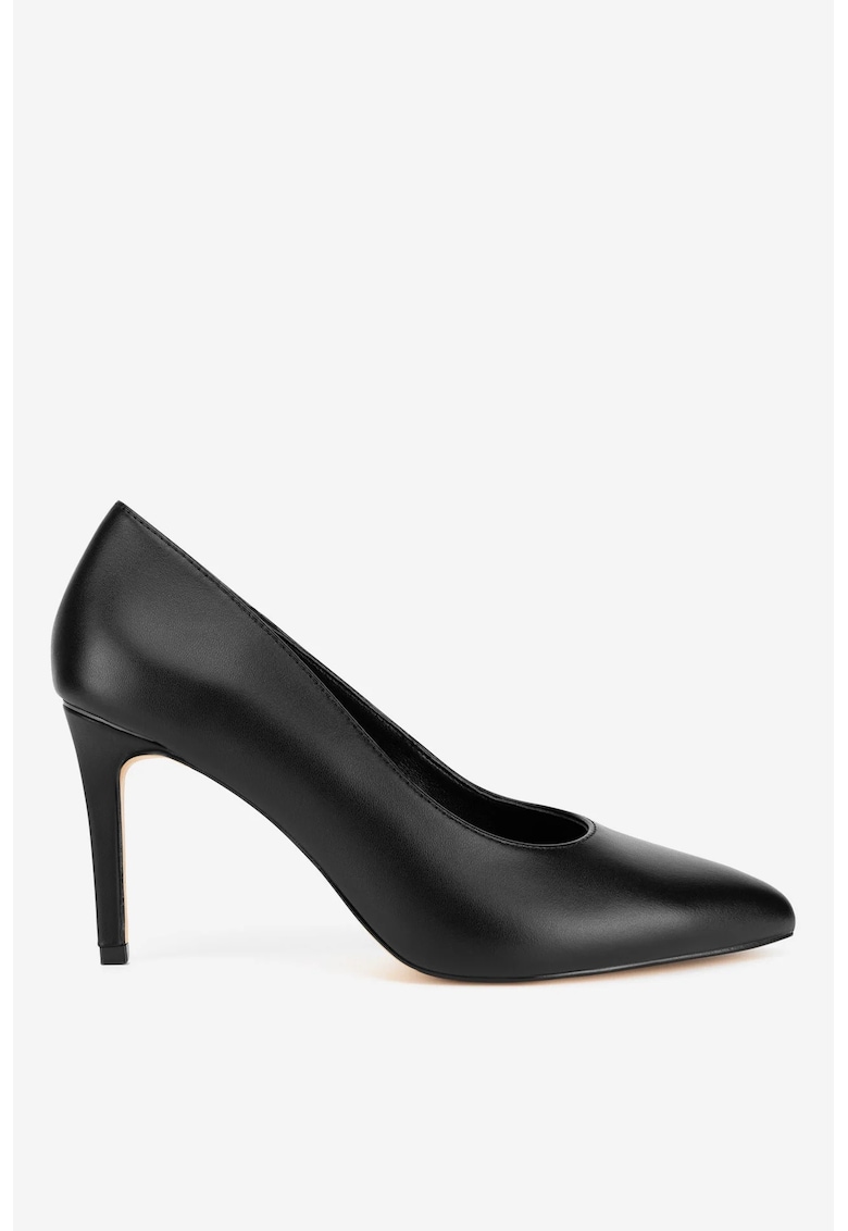Pantofi dama 5903698169675 - Piele naturala - Negru - Negru