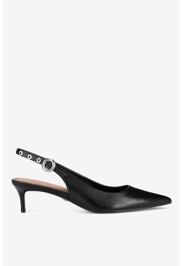 Pantofi dama 5903698700519 - Piele naturala - Negru - Negru